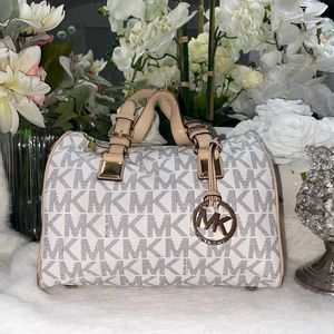 Michael Kors Grayson Vanilla Satchel